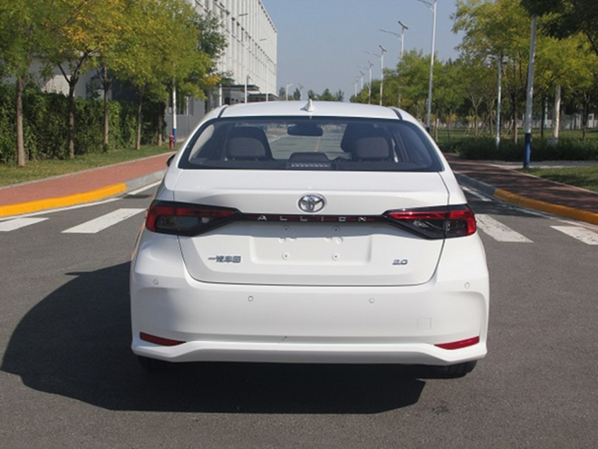 曝一汽丰田allion申报图 定位a 级轿车
