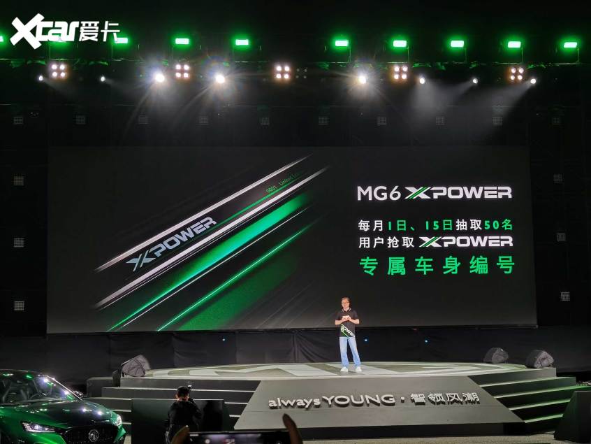 MG MG6 XPOWER opens a scheduled monthly limit of 100 units.